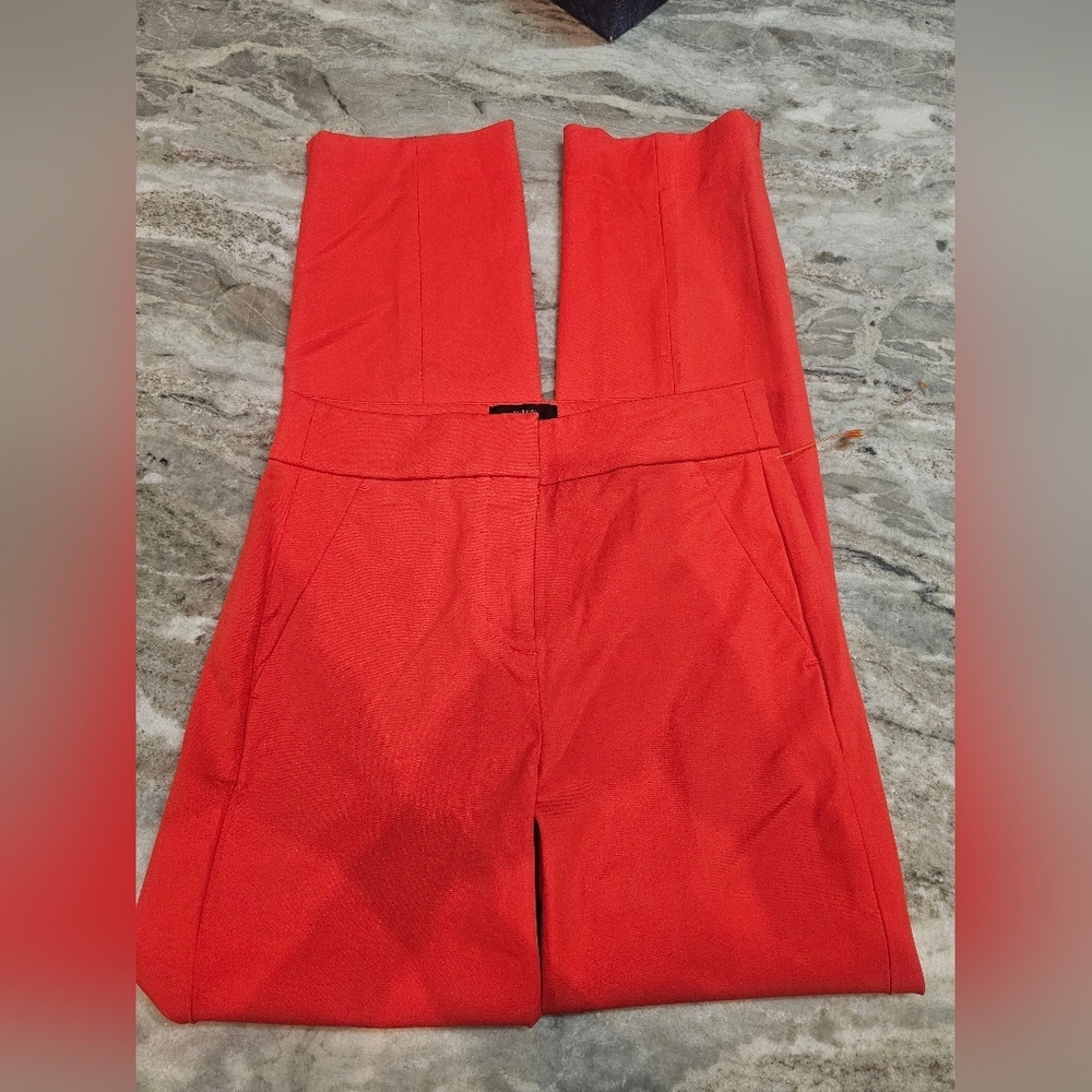 J.Crew Remi Red Slim Fit Dress Pants Size 0T Petite Re-Imagined Collection